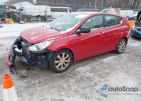 2012 Hyundai Accent Se z USA, uszkodzony, nr VIN KMHCU5AE1CU023837